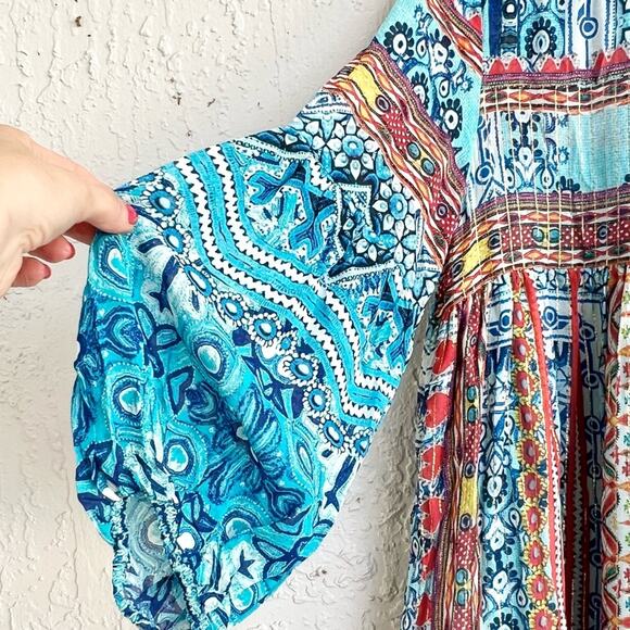 Hemant and Nandita silk tunic mini dress Small new with tags - Picture 3 of 9